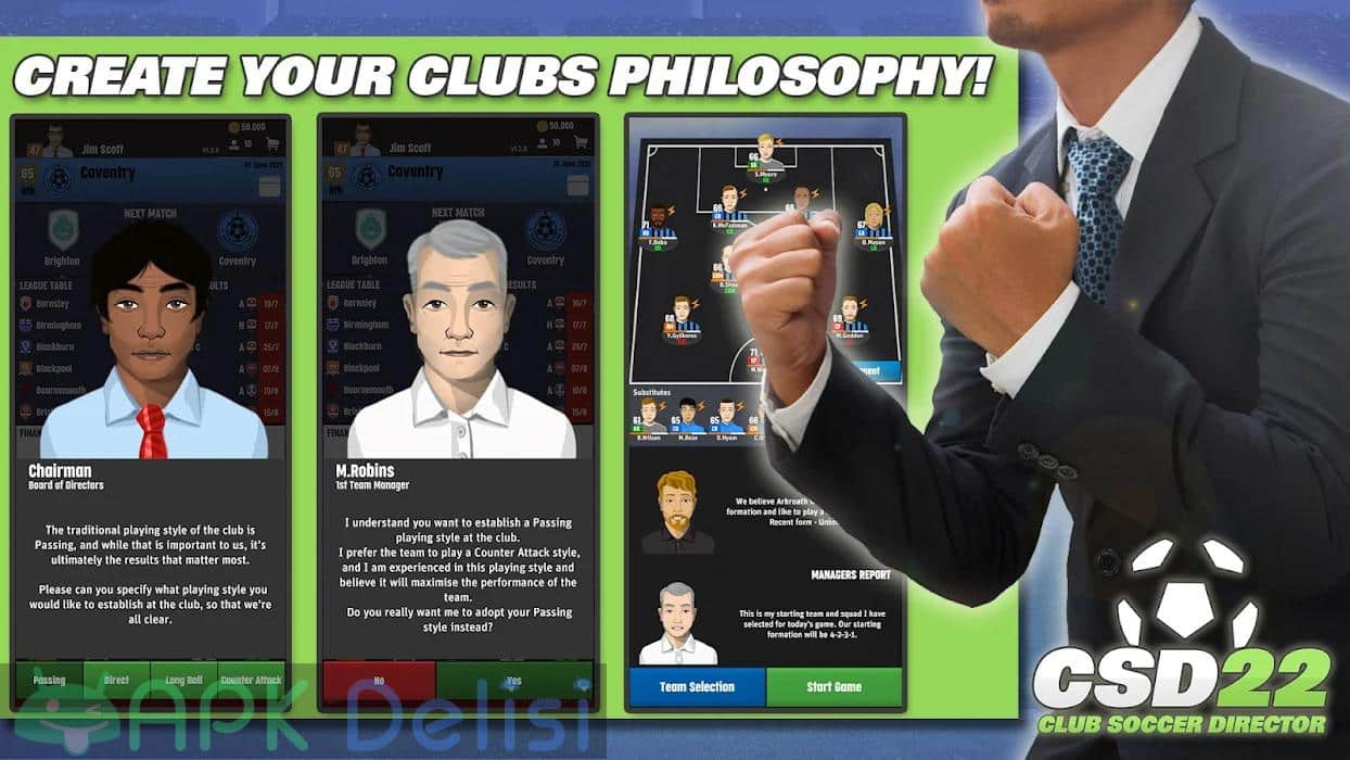 Club Soccer Director 2022 v2.0.1 MOD APK — PARA HİLELİ 4
