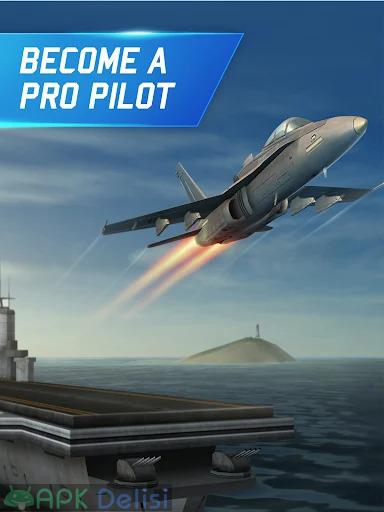 Savaş Pilotu Simülatörü 3D v2.5.12 MOD APK — PARA HİLELİ 4
