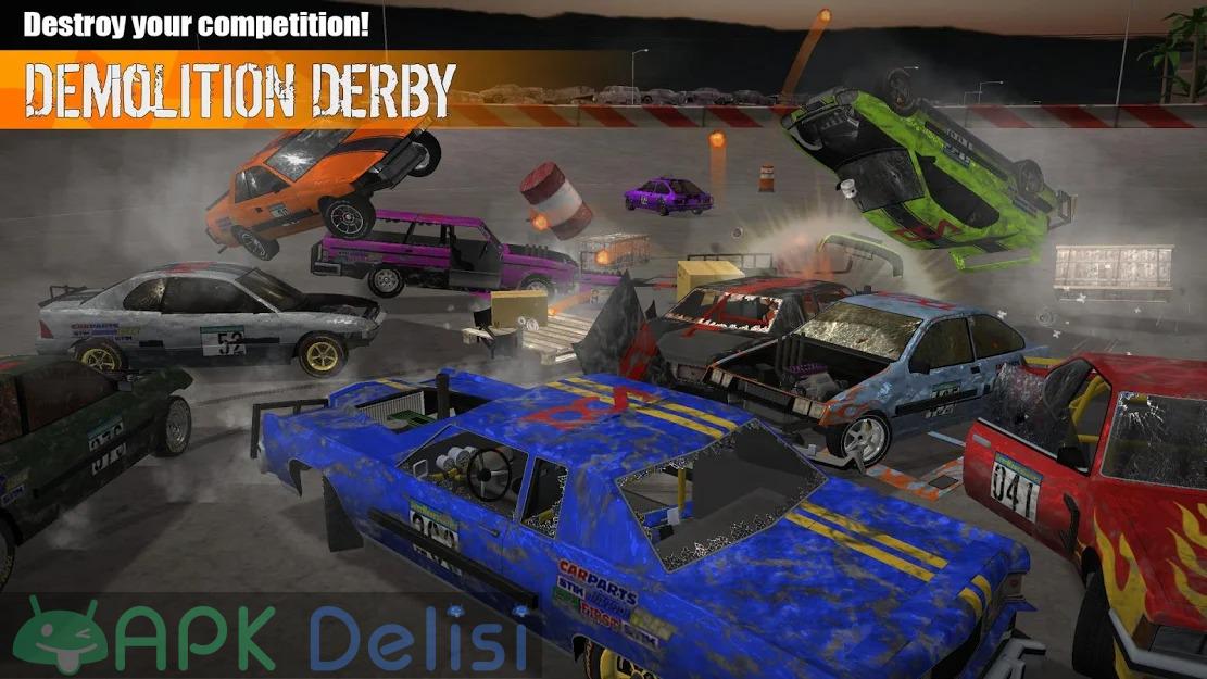 Demolition Derby 3 v1.1.054 MOD APK — PARA HİLELİ 2